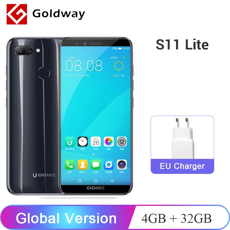 Глобальная версия GIONEE S11 LITE 4 Гб Оперативная память 32 GB/64 GB Встроенная Snapdragon 430 Octa