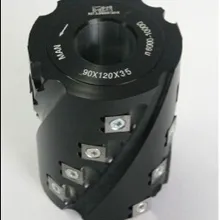 Строгальный станок 90*120*35* Z = 18 сброшенная деревообрабатывающая спиральная режущая головка, спиральный строгальный станок