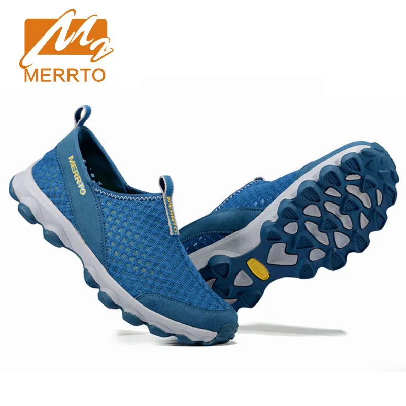 

MERRTO Breathable Summer Hiking Shoes Men Outdoor Shoes Male Ultra light Sports Shoes Durable Climbing Shoes Mesh Sneakers