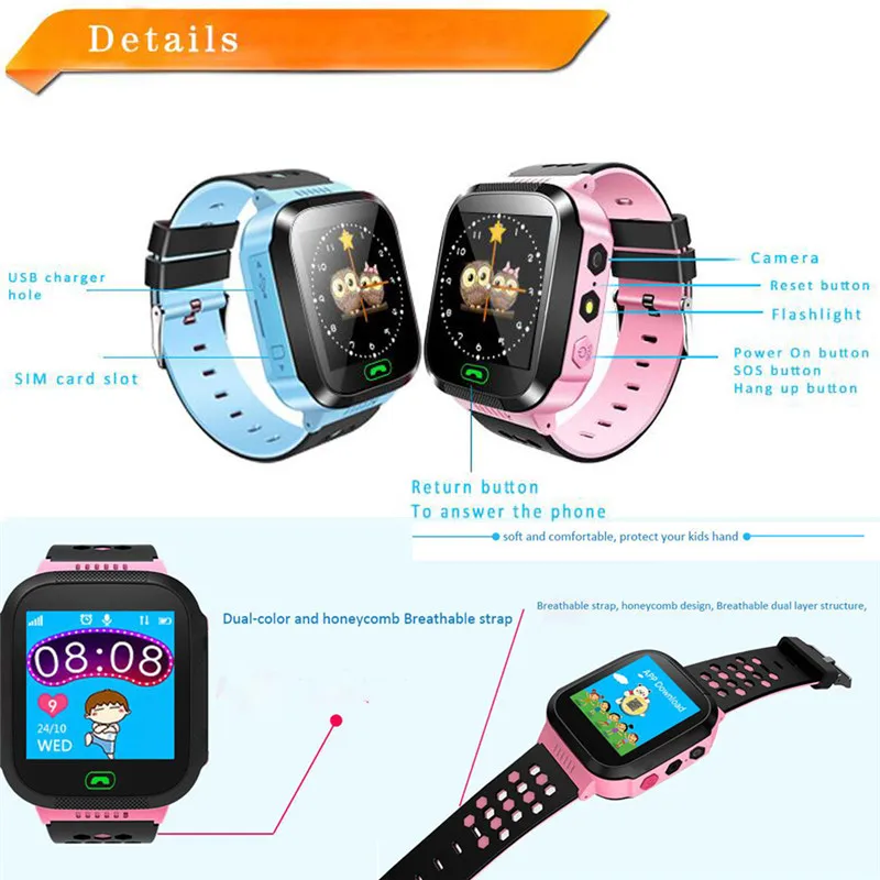 Waterproof Anti-lost Safe GPS Tracker SOS Call Kids Smart Watch For Android iOS SiM Card Can Answer Dial Call Smartwatch Childs Waterproof Anti-lost Safe GPS Tracker SOS Call Kids Smart Watch For Android iOS SiM Card Can Answer Dial Call Smartwatch Childs