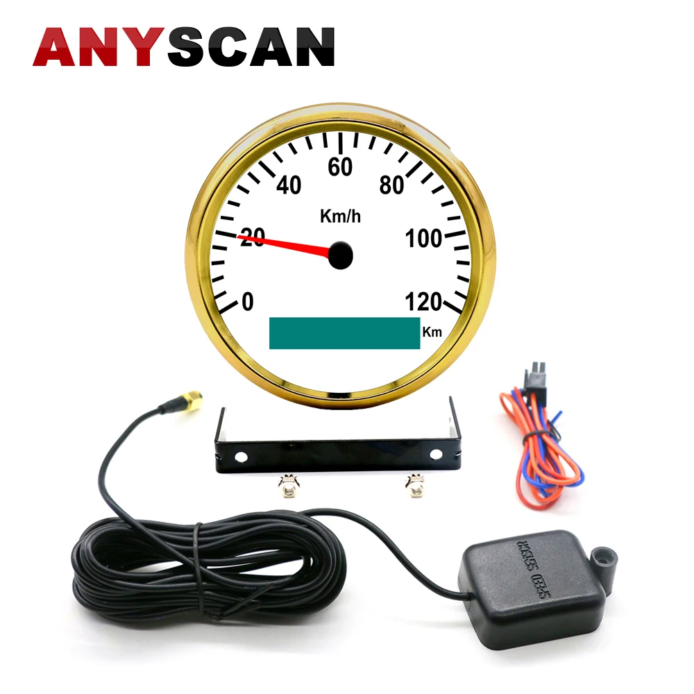 

85mm GPS Speedometer 0-120Km/h Stainless Waterproof Digital Gauge Auto Meter for Car Truck Motorcycle 12V/24V Free Shipping