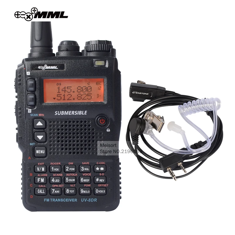bilder für MML UV-8DR Tri-band UHF VHF Handheld Zweiwegradio Station beste Long Range Walkie Talkie mit Headset CB Walky Talky Transceiver bilder für MML UV-8DR Tri-band UHF VHF Handheld Zweiwegradio Station beste Long Range Walkie Talkie mit Headset CB Walky Talky Transceiver