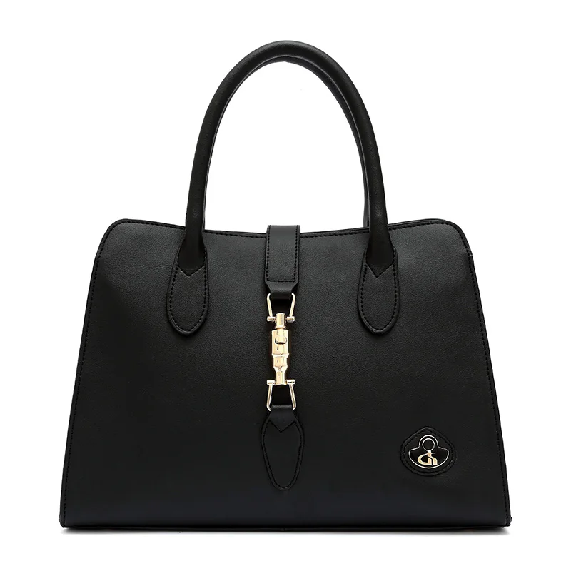 2016 new fashion famous brand woman real leather handbag handles shopper tote bag medium size