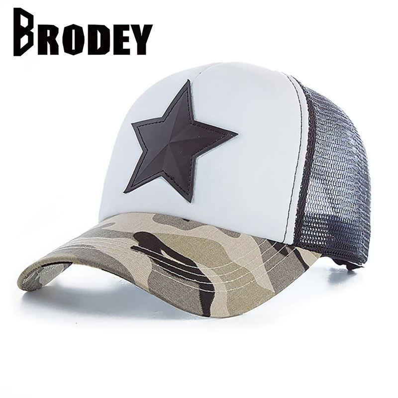 

Pentagram Ponytail Baseball Cap Women Snapback Mesh Cap Camouflage Patchwork Hip Hop Caps Female Summer Hats Girls Outdoor Hat
