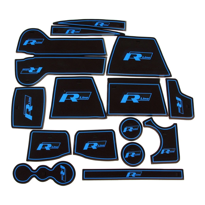 

Tiguan 2019 car stickers accessories for Volkswagen Tiguan MK2 interior modification anti-dirty pad water cup slot protection