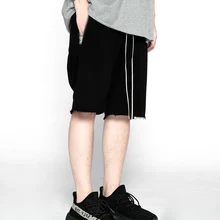 Новинка, мужские летние модные спортивные шорты высшего качества, повседневные приталенные шорты, спортивные шорты в стиле хип-хоп, черные/серые шорты