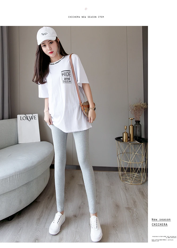 1911# Autumn Winter Skinny Maternity Legging Across V Low Waist Belly Legging for Pregnant Women Cotton Pregnancy Pencil Pants