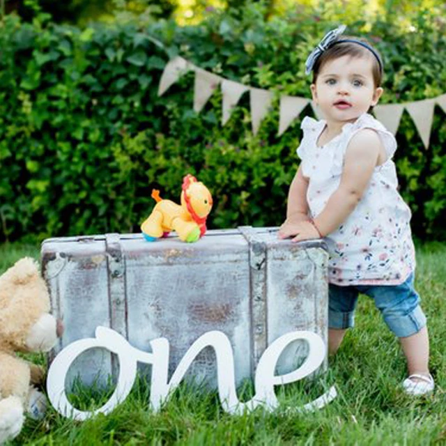 LED Lighting ONE Sign for First Birthday Decor Freestanding