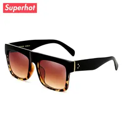Очки superhot-модная обувь на плоской подошве Топ мужские Квадратные Солнцезащитные очки Для женщин дизайнерские солнцезащитные очки