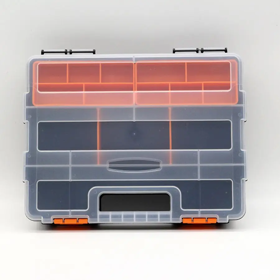 Transparent Tool Case Electronic Plastic Parts Combined Big Tool Box Screw Containers Storage Box