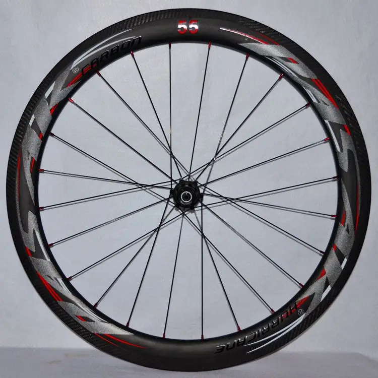 Excellent 2018 PASAK Carbon fiber road bike bicycle full carbon wheels C/V brake 40/55 rim wheelset clincher wheel 14