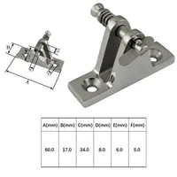תואר נירוסטה 6pcs / הרבה ימית 316 Deck נירוסטה צנרת סירה ציר 90 סירות תואר שחרור מהיר נשלף פין חתירה אביזרים יאכטות (2)