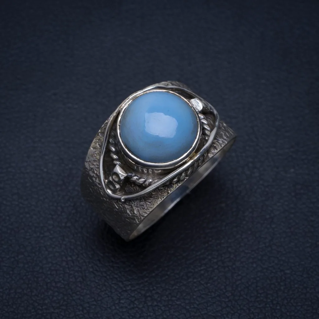 

Natural Owyhee Opal Handmade Unique 925 Sterling Silver Ring 8 A4053