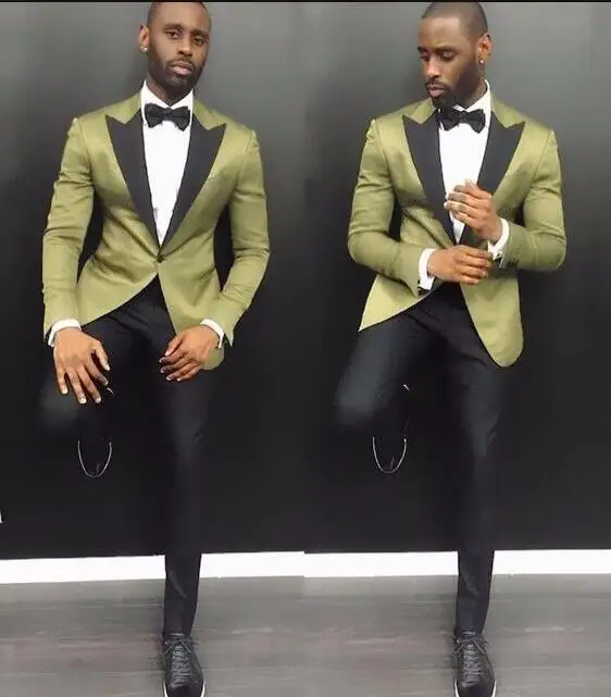2020 New Design Stylish Suit Men Groom Wedding Tuxedos 2 Pieces Costume (Green Jacket+Black Pants) Party Prom Formal Men Tuxedos 2020 New Design Stylish Suit Men Groom Wedding Tuxedos 2 Pieces Costume (Green Jacket+Black Pants) Party Prom Formal Men Tuxedos