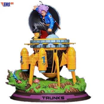 

Dragon Ball Super Saiyan Trunks Spaceship Time Machine GK Resin Statue Model Toy X746