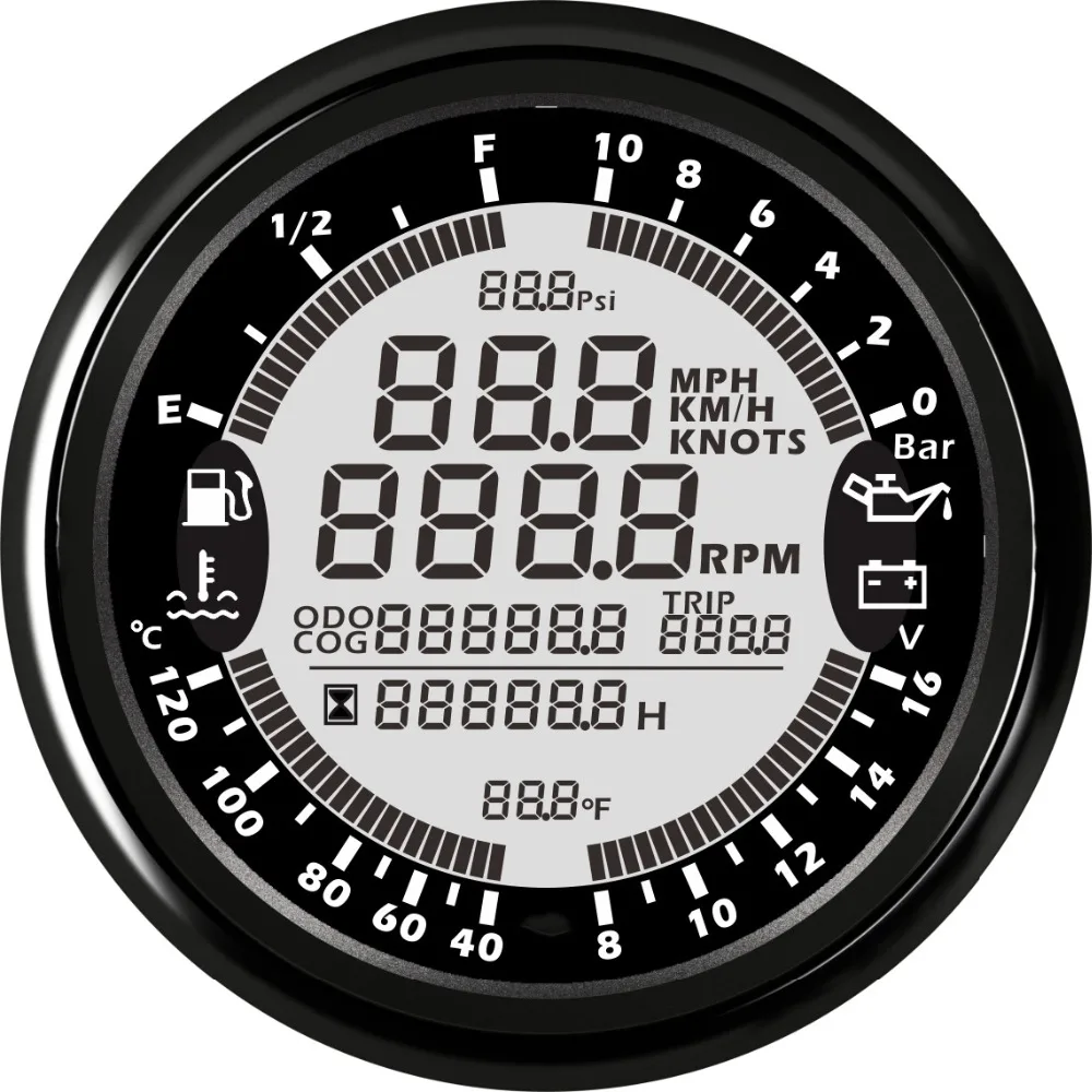 Популярные многофункциональные автоматические датчики 6 в 1 GPS Спидометр