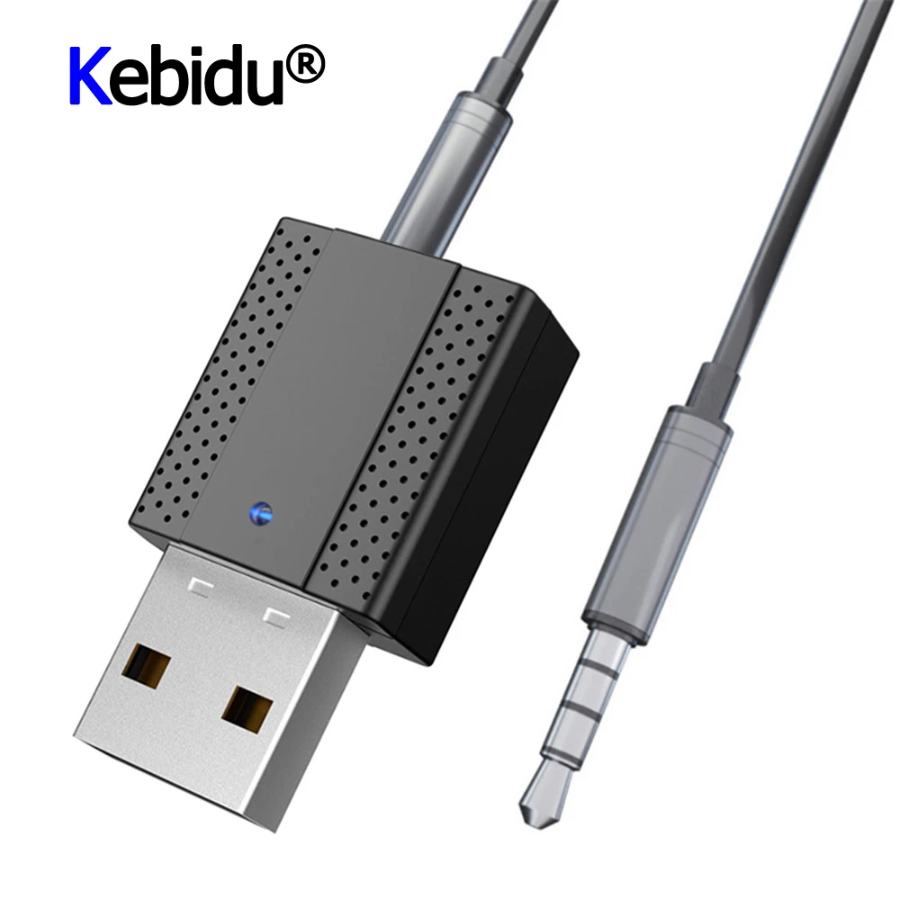 Kebidu 2 в 1 USB Bluetooth 5 0 передатчик приемник портативный 3 мм AUX аудио беспроводной