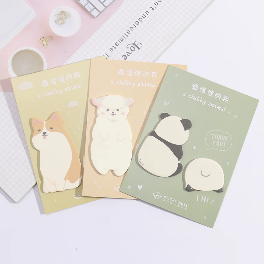 

Notes Message Memo Sticky Note Cute Fat Little Animal Message Sticky Notes Memo Pad Stationery School Supplies