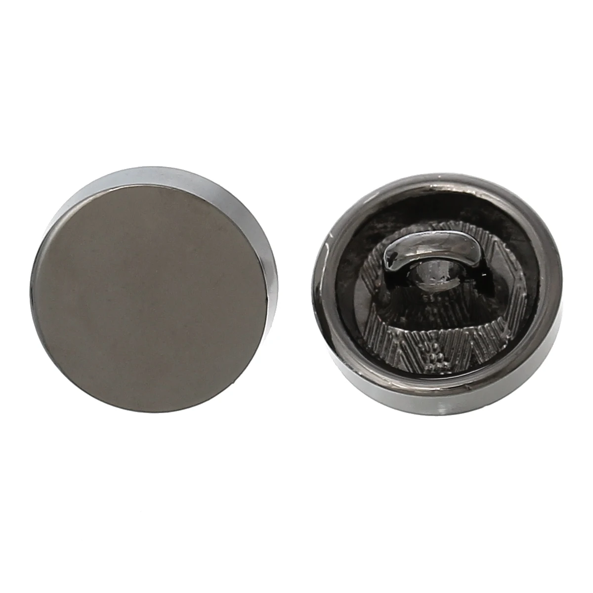 DoreenBeads Metal Shank Button Round Gunmetal Single Hole 11.0mm( 3/8