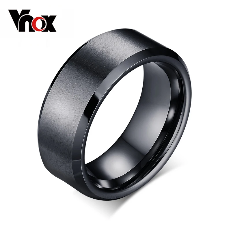 Prix pour Vnox classique tungsten anneau bijoux décent 8mm largeur Prix pour Vnox classique tungsten anneau bijoux décent 8mm largeur