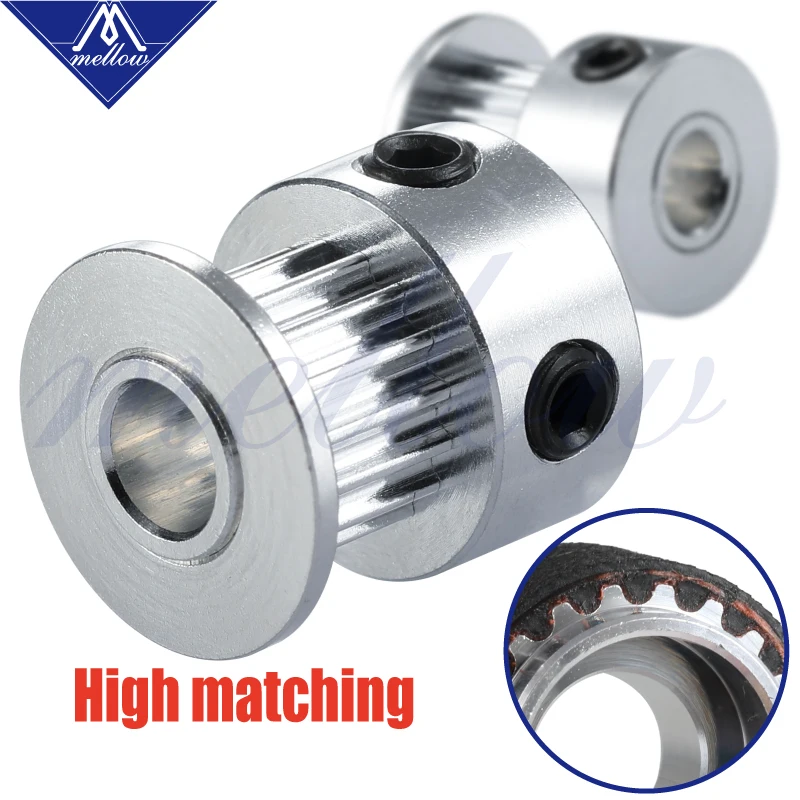 

Mellow Customized 2Pcs 3D Printer parts GT2 Pulley 16Teeth/20Teeth 16/20 Teeth Bore 5mm For GATES 2GT 6mm Open Timing Belt