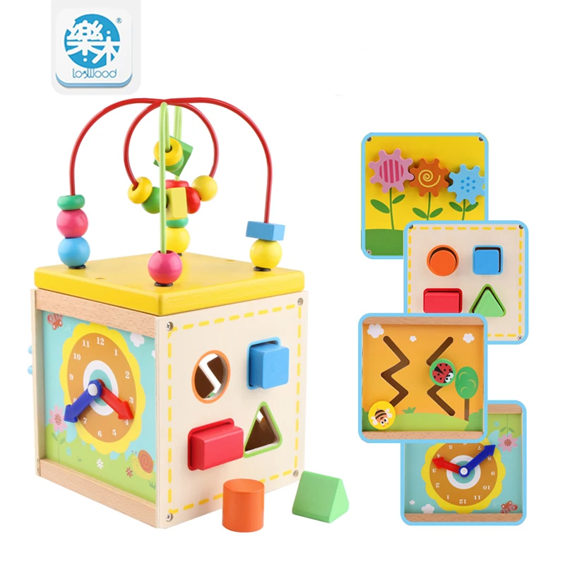 Goede Baby houten speelgoed voor kinderen Hout Klassieke Multi Vorm Sorter Blok voor Kids Gift juguetes brinquedos Multifunctionele box