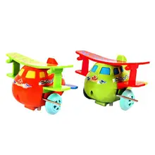 Детские заводные игрушки Мультяшные пластиковые модели самолета заводные игрушки заводные весенние игрушки для детей подарок забавные гаджеты