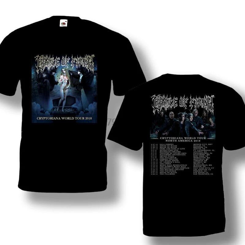 

Cradle Of Filth Cryptoriana Tour Tshirt Black Color New Design Size S-3XL
