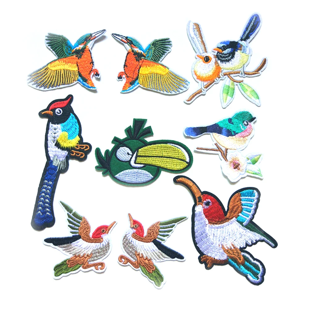 2018 Новый Toucan компьютерная вышивка ткань животные птицы Одежда Аксессуары