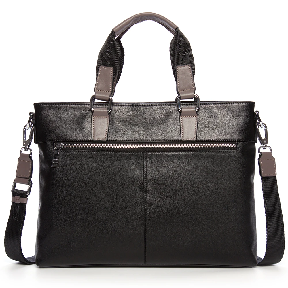 Aus Danjue Neue Männlichen Vintage Männer Leder green Echte Handtasche Echtem Black Tasche Laptop Aktentasche Mode Business 11TwaEq