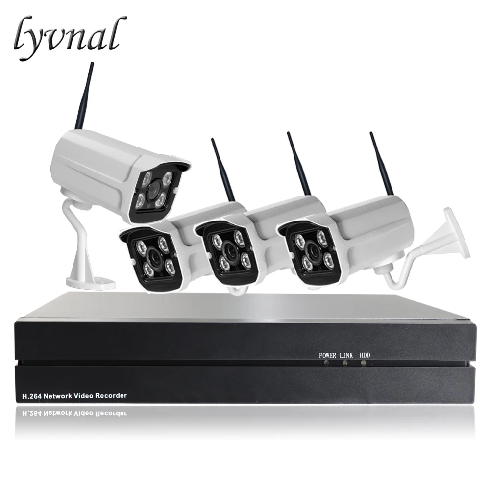 Lyvnal SONY 1080 P wi-fi-комплект беспроводная камера безопасности ip пуля водонепроницаемый 8ch 1080 p nvr kit с 1 ТБ hdd p2p ONVIF, Wi-Fi системы