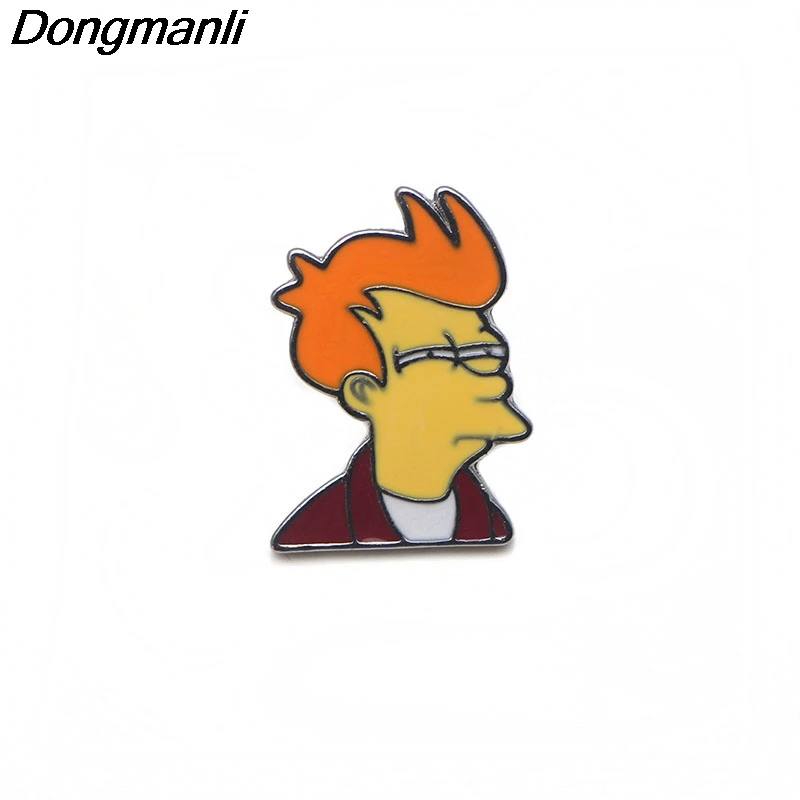 

P2740 Dongmanli Futurama Enamel Pins and Brooches for Women Men Lapel pin backpack badge TV jewelry