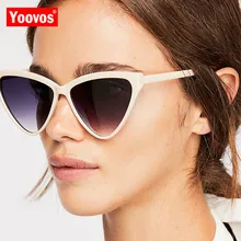 Yoovos 2019 New Cat Eye Sunglasses Women Brand Designer Candy Color Vintage Sun Glasses Outdoor UV400 Oculos De Sol