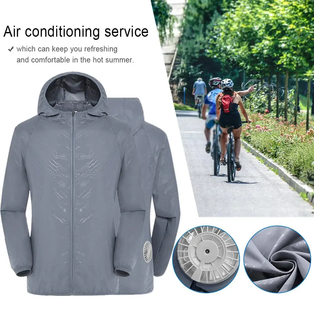 

Summer Cooling Clothes Set Smart 3-speed Cooling USB Air Conditioning Suit With Fan UV Protection Wear Splash-proof Fishing Suit