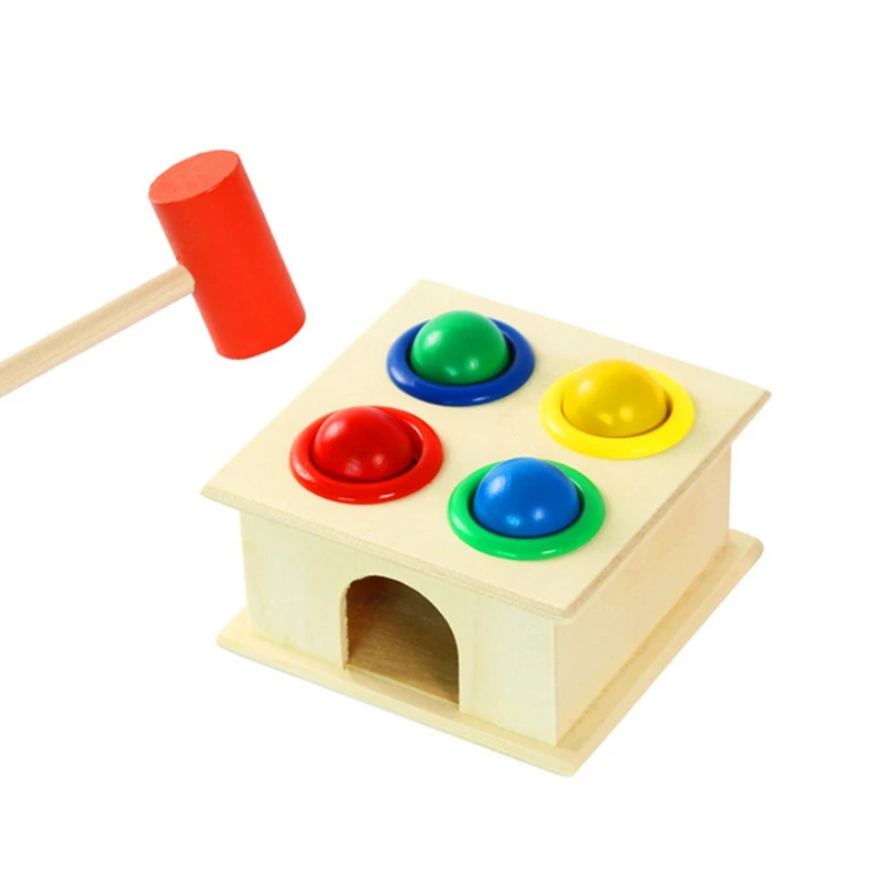 Новые деревянные игрушки молоток деревянная игрушка Раннее обучение Развивающие игрушки для детские музыкальные игрушки инструмент подарок