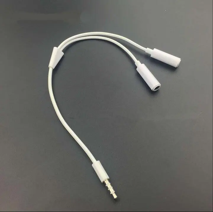 3.5mm Jack 1 Male to 2 Female Headphone Adapter Earphone Cable Splitter