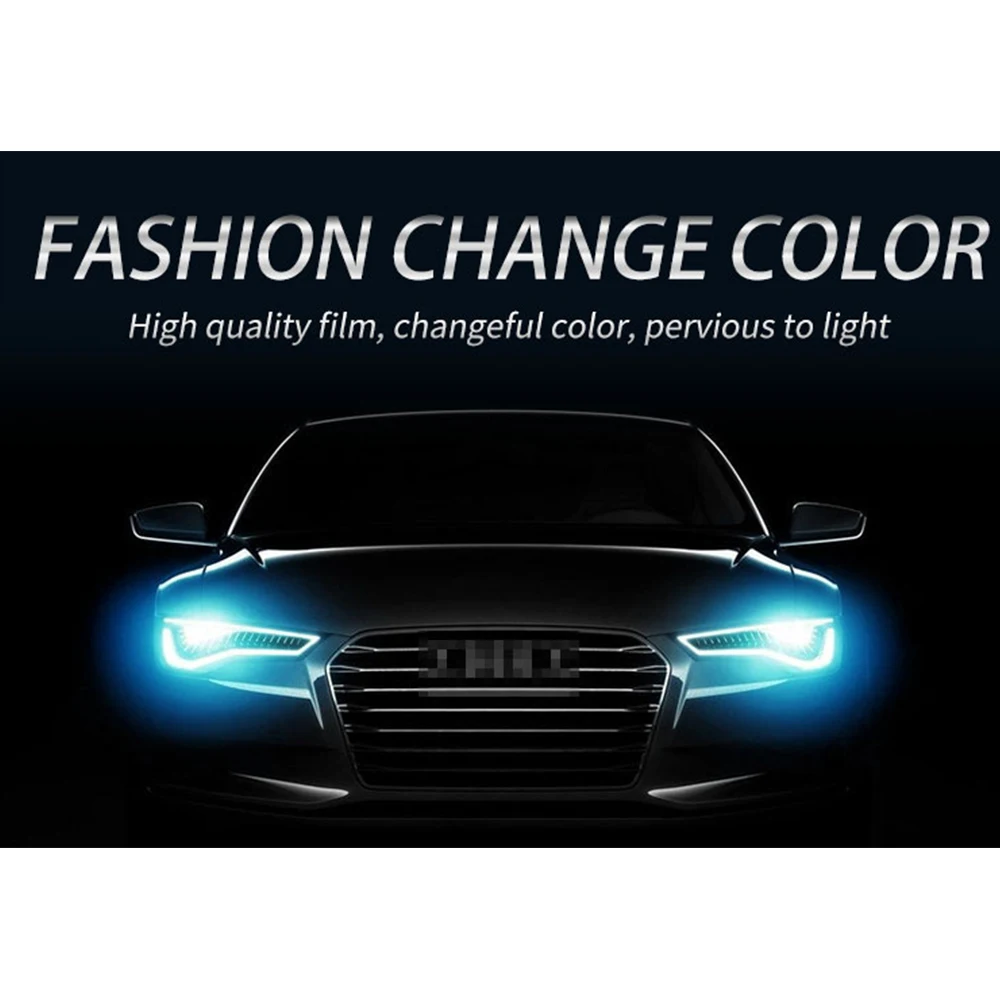 30x60cm Car headlight film transpare vinyl Self Adhesive Car vinyl Light Sticker Smoke FogLight Headlight Tint Film For Car Wrap