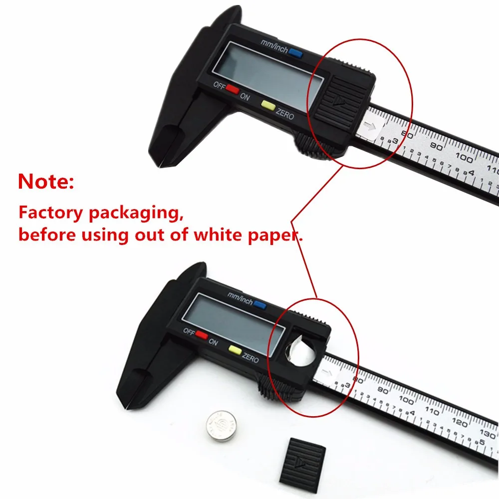 Black plastic caliper