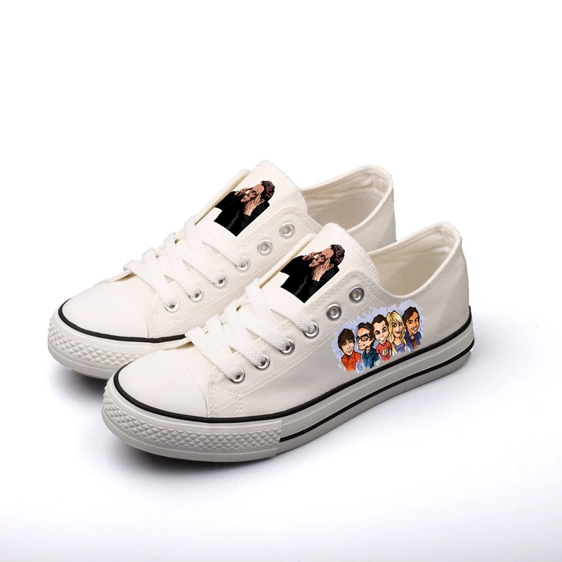 

White Black Women Tenis Shoes Caroon Designer TV Character Printed Canvas Shoes Custom Couples Espadrille Calcado Masculino