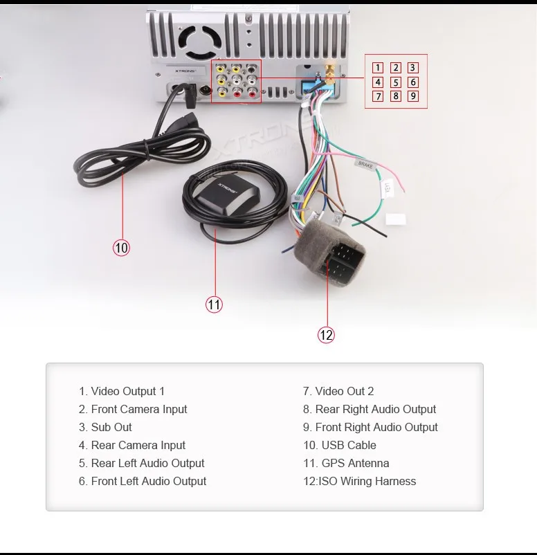 Perfect XTRONS 6.95" HD Digital TFT Touch Screen car radio GPS Navigator 2 Din Car DVD Player Steering Wheel Control /Front DVR Camera 19