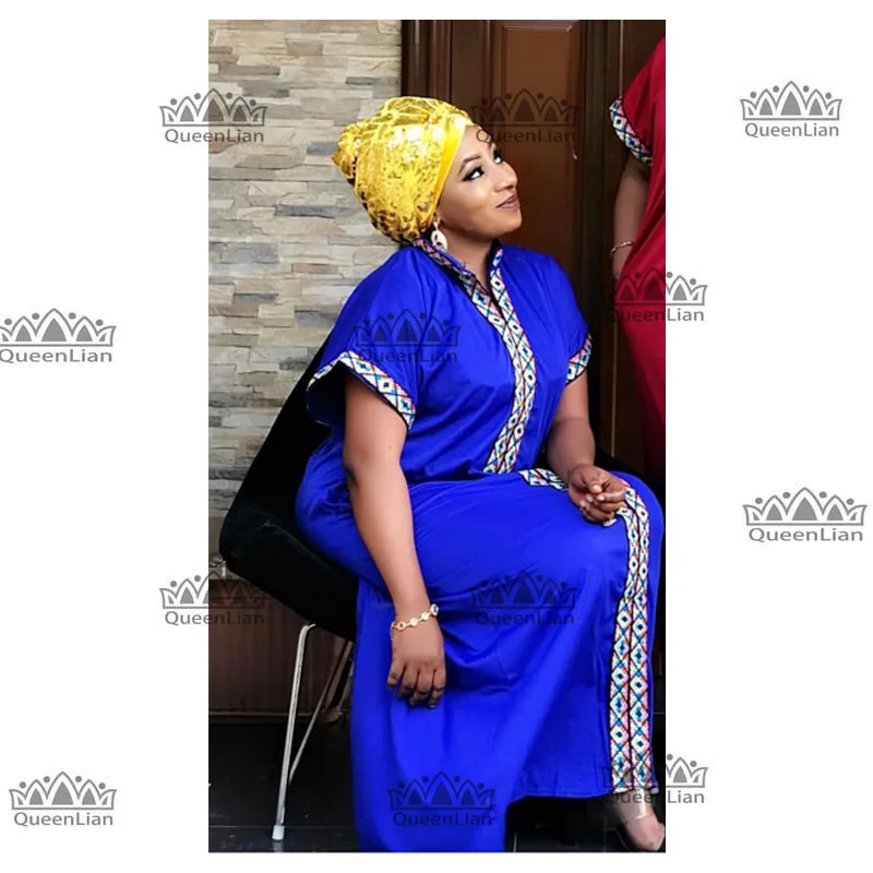 Весеннее традиционное Африканское длинное платье с воротником bazin одежда для женщин с принтом свободного размера с Дашики платье для леди(CP06 - Цвет: blue