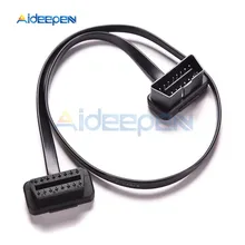 60 см ELM327 OBD2 16-контактный кабель-удлинитель для OBD2 OBDII автомобильный диагностический Соединительный адаптер удлинители