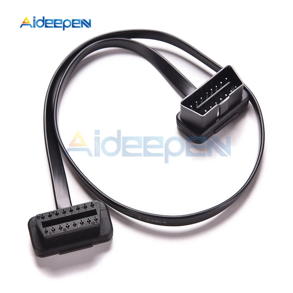 

60CM ELM327 OBD2 16Pin Male to Female Extension Cable for OBD2 OBDII Car Diagnostic Adapter Connector Extension cords