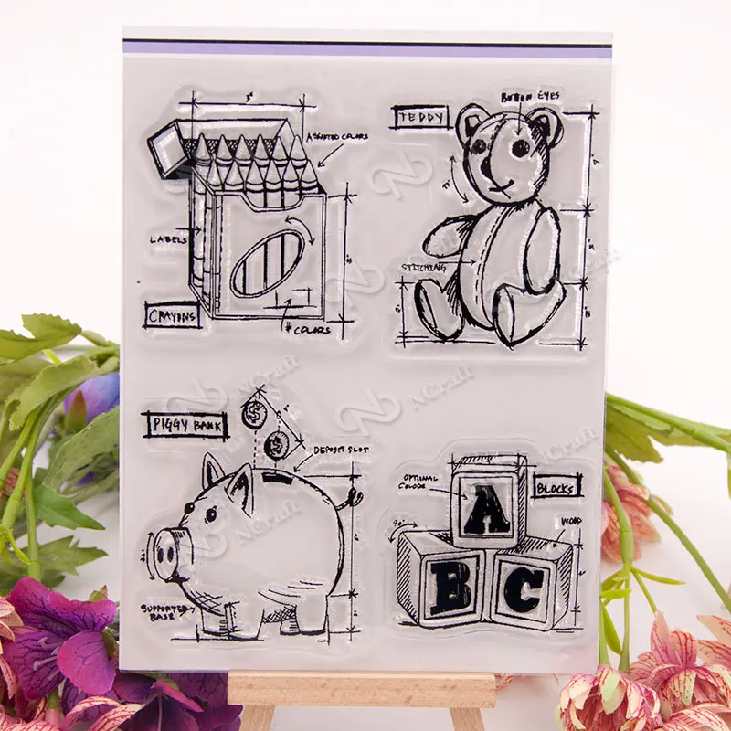 

Bear Transparent Clear Silicone Stamps for DIY Scrapbooking/Card Making/Kids Christmas Fun Decoration Supplies Popular A801