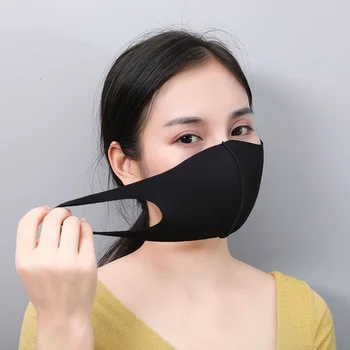 

200pcs Mouth Face Mask Black Cotton Blend Anti Dust and nose protection