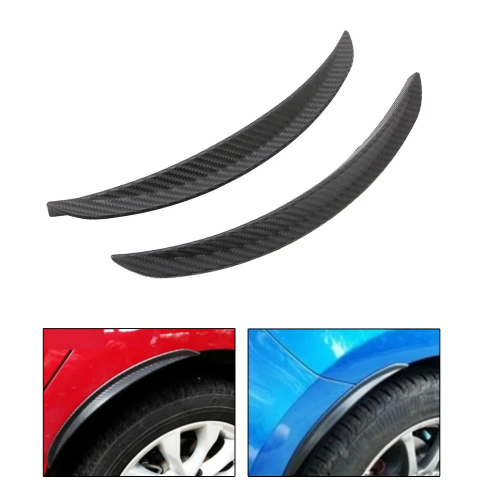 

1 Pair Carbon Fiber Style Fender Flare Wheel Lip Body Kit Universal For Car Truck Car Mudguard Mud Guard Auto Accessoriesqiang