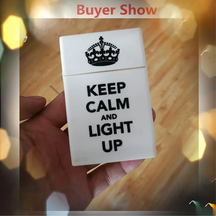 Мягкий резиновый чехол для сигарет QUEEN KING KEEP CALM Модный женский курения девушек