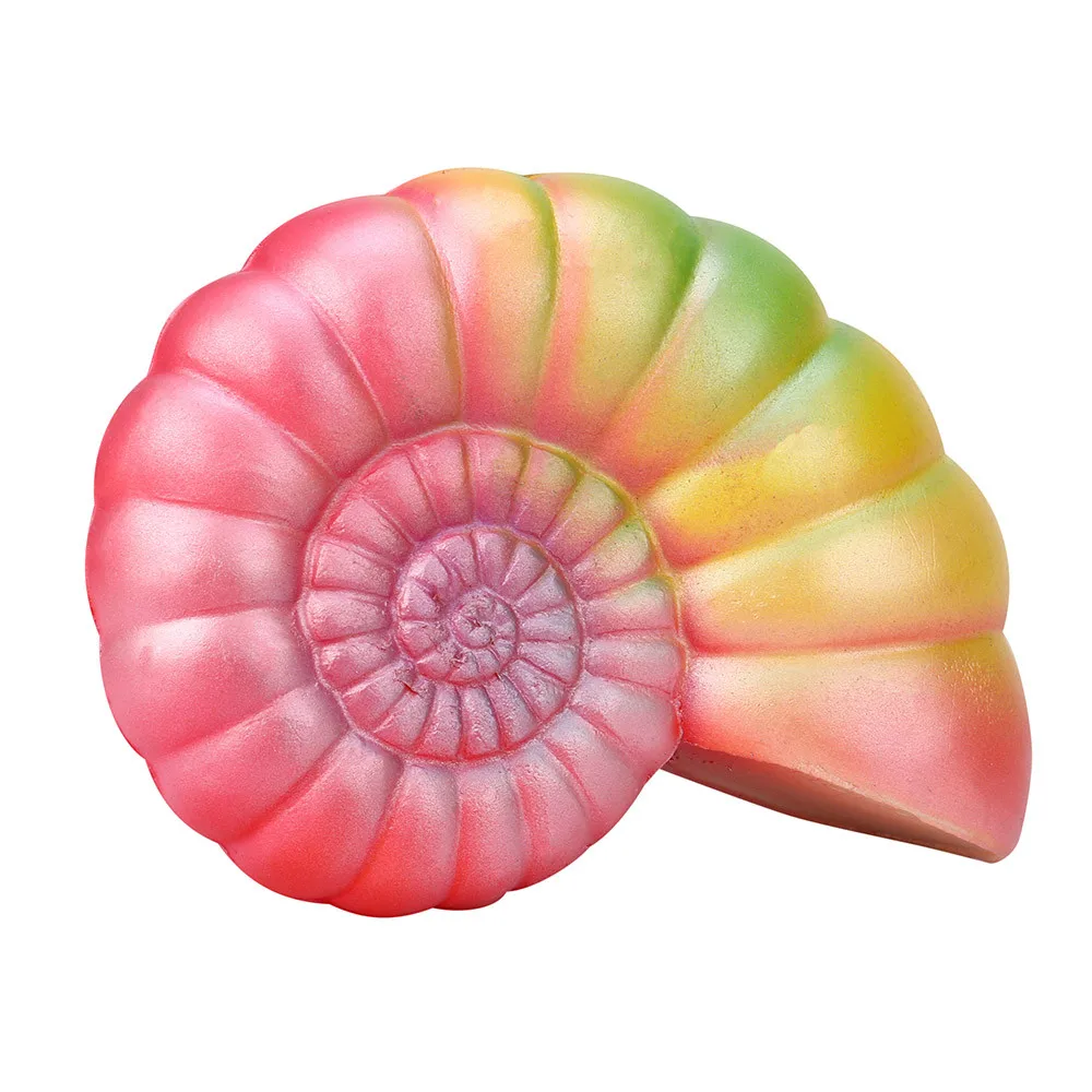 Mskwee Jumbo кавайный мягкий Радужный пляжный ракушка супер медленно поднимающийся