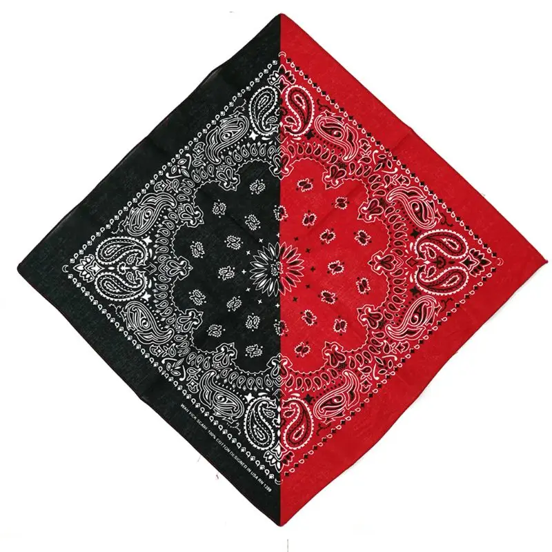 Богемский цветочный двойной цветной блок 50x50 см унисекс хлопковый Карманный квадратный шарф повязка Бандана Хип-хоп браслет на шею галстук