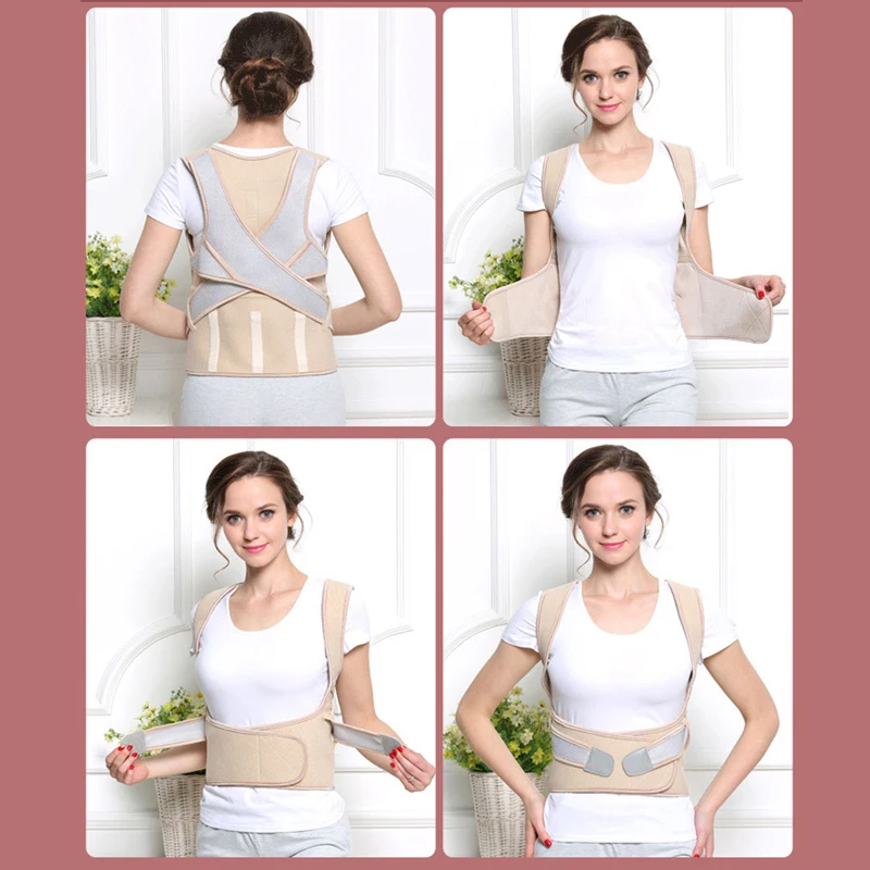 

Neoprene Steel Plate Magnetic Correcting Kyphosis Belt Orthopedic Posture Corrector Brace Lower Back Spine Shoulder Support Belt